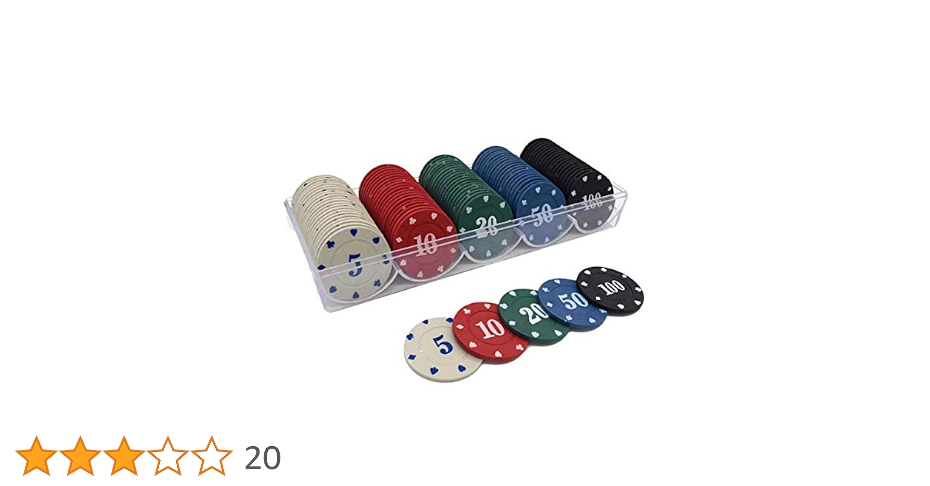Amazon | Copeflap カジノチップ 100枚 カジノチップセット